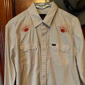 Howler Brothers Crosscut Deluxe - Sunbeams Cream - size small